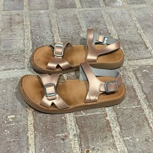Freshly Picked Rose Gold Carmel Sandal size 11 GUC